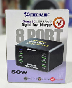 MULTIPUERTOS 240V 50/60HZ 50W  ICHARGER8C